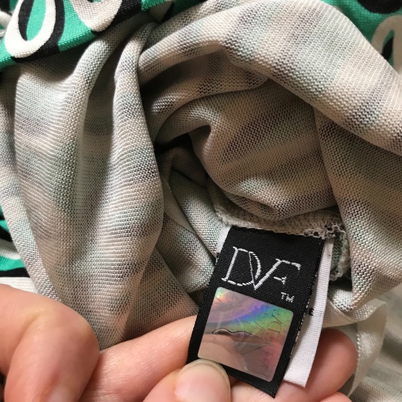 🌵Diane von Furstenberg Green Retro Dress - Picture 6 of 7